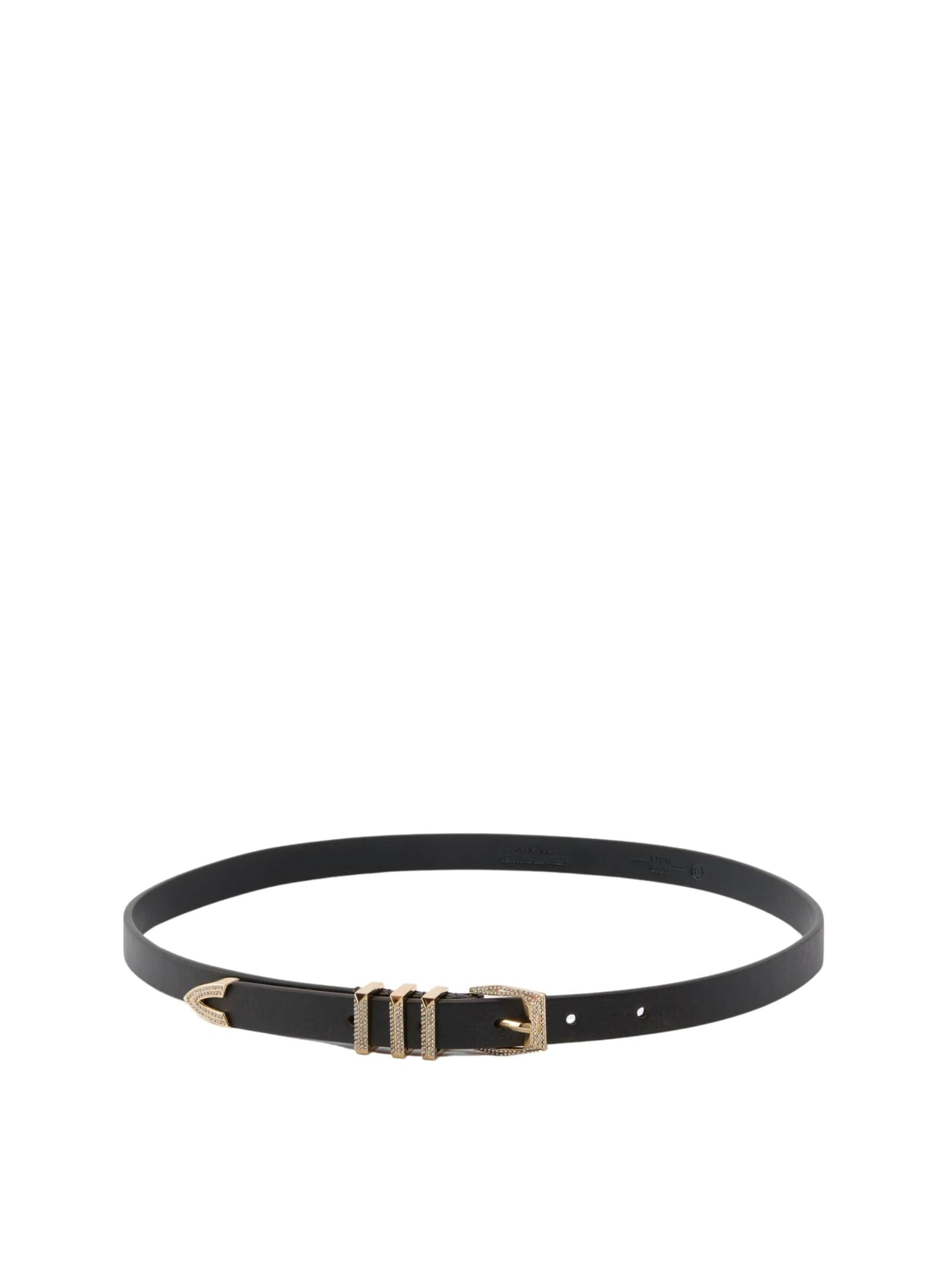 PINKO Riem 'PINKO LOW TRYPTIC BELT H1,7 CINTURA' in Bruin: voorkant