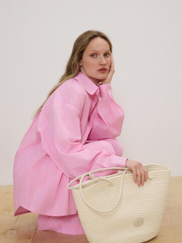 Estro Shopper '2512-01' in Beige: voorkant