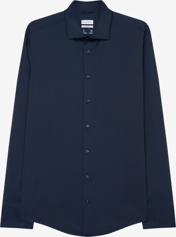 Coupe slim Chemise business SEIDENSTICKER en bleu : devant