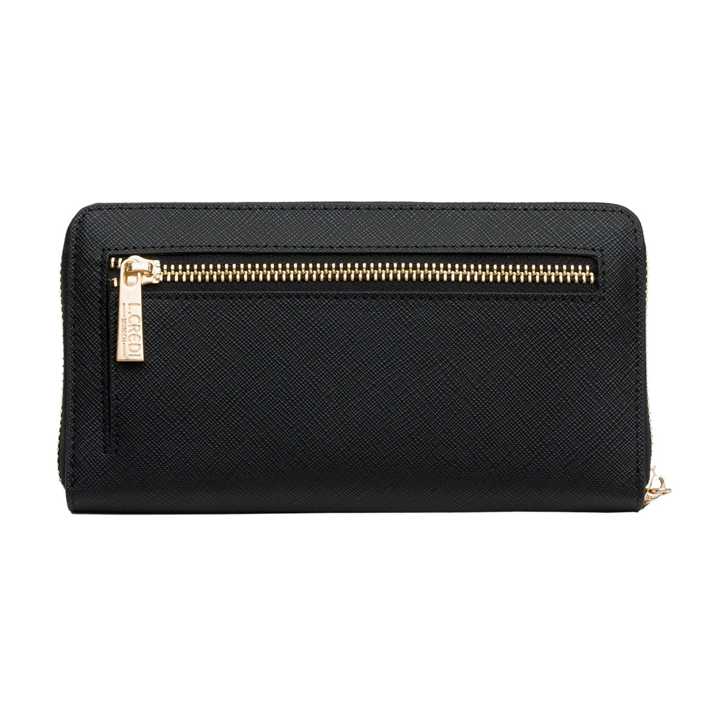 L.CREDI Portemonnee 'Poema' in Zwart