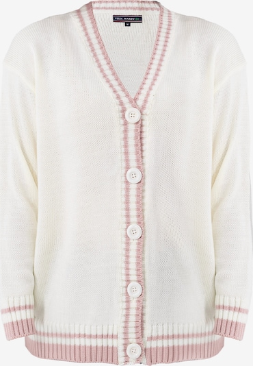 Geacă tricotată Felix Hardy pe ecru / roz, Vizualizare produs