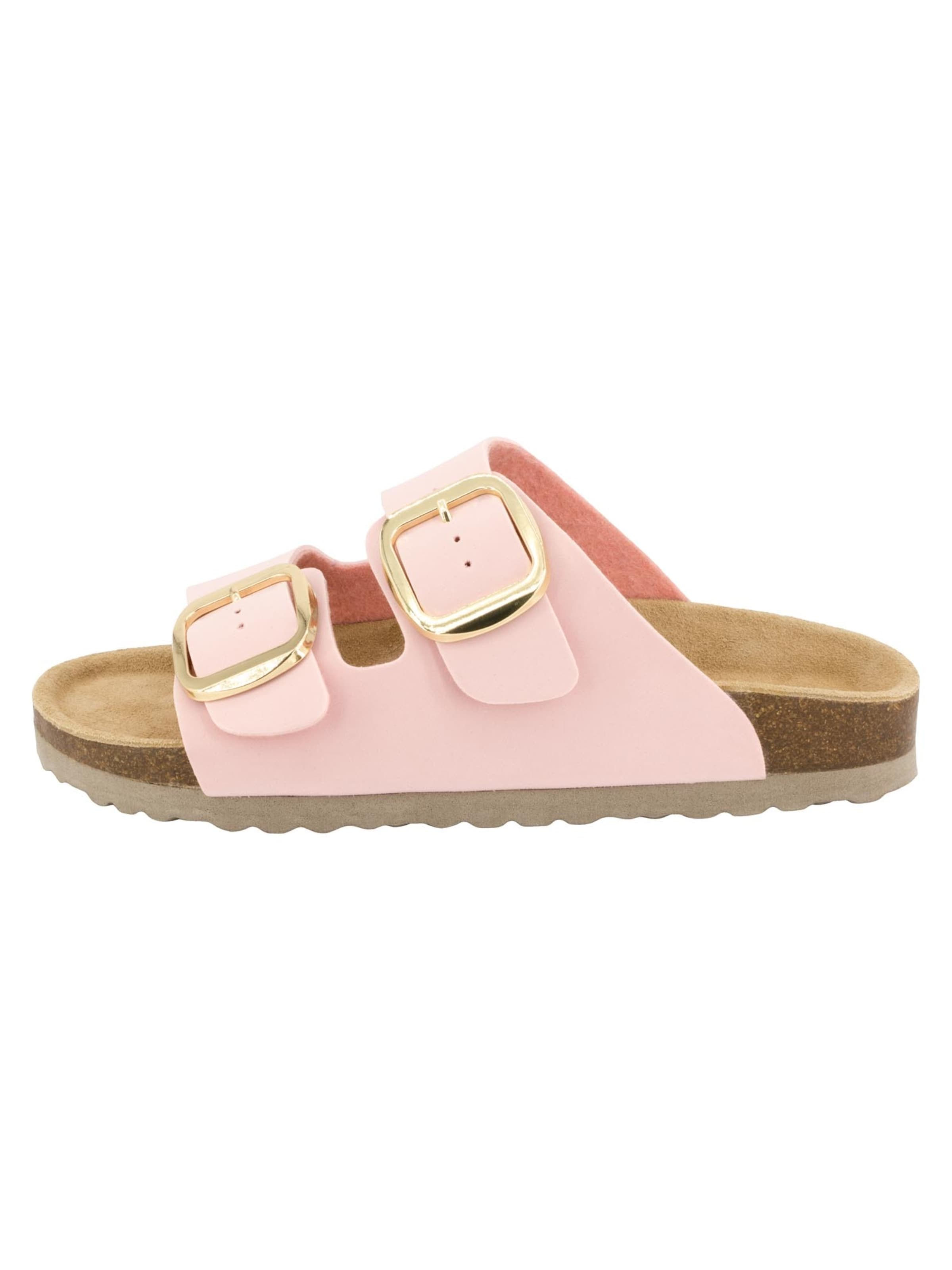 SUPERSOFT by Indigo Pantolette 'Classic' in Pink: Vorderseite