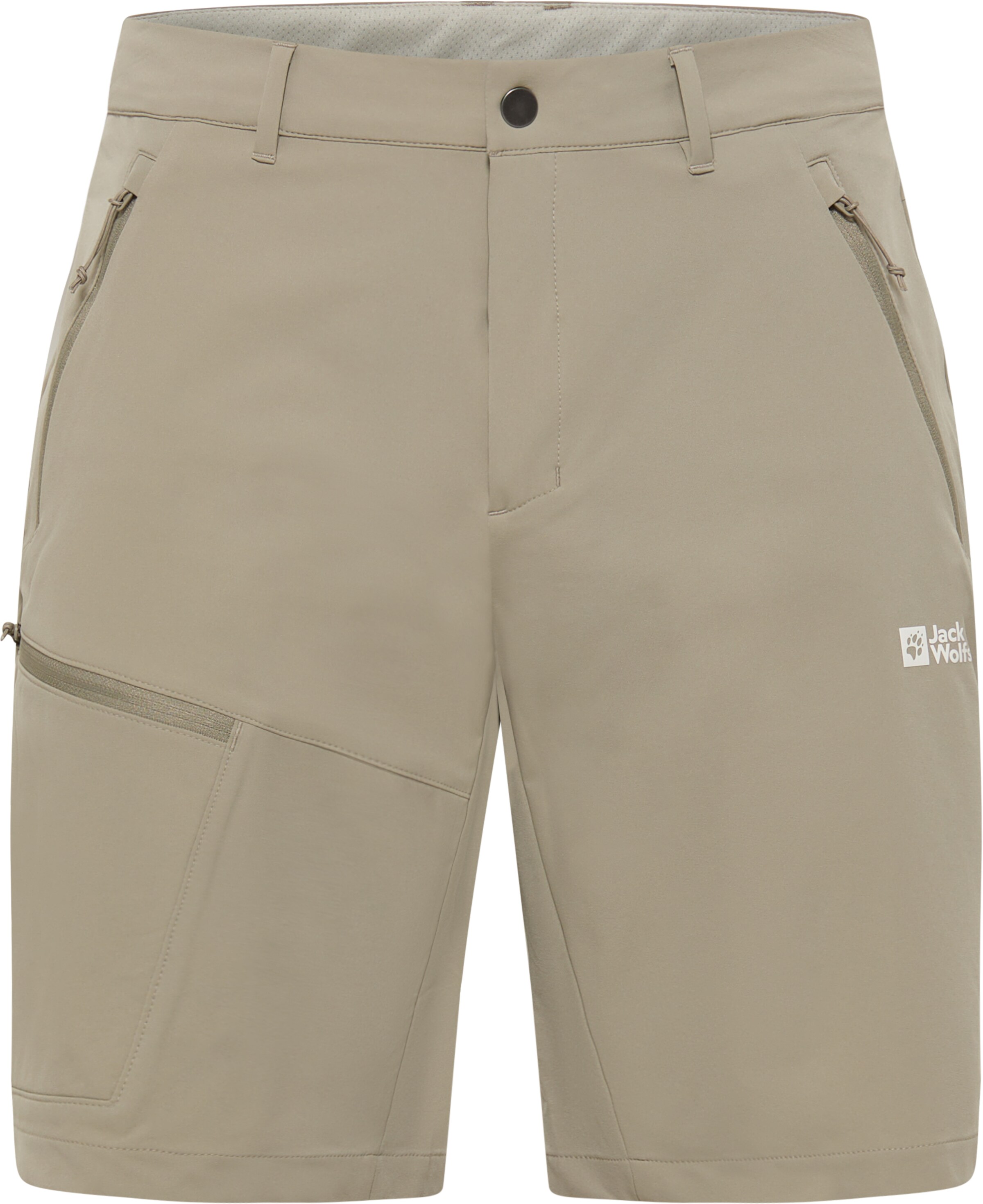 JACK WOLFSKIN Outdoor Pants 'Pico Trail' in Grey: front