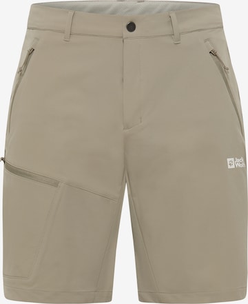 JACK WOLFSKIN Outdoor Pants 'Pico Trail' in Grey: front