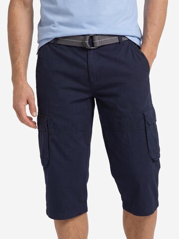CASAMODA Regular Cargo Pants 'Cargo-Bermuda 3/4' in Blue