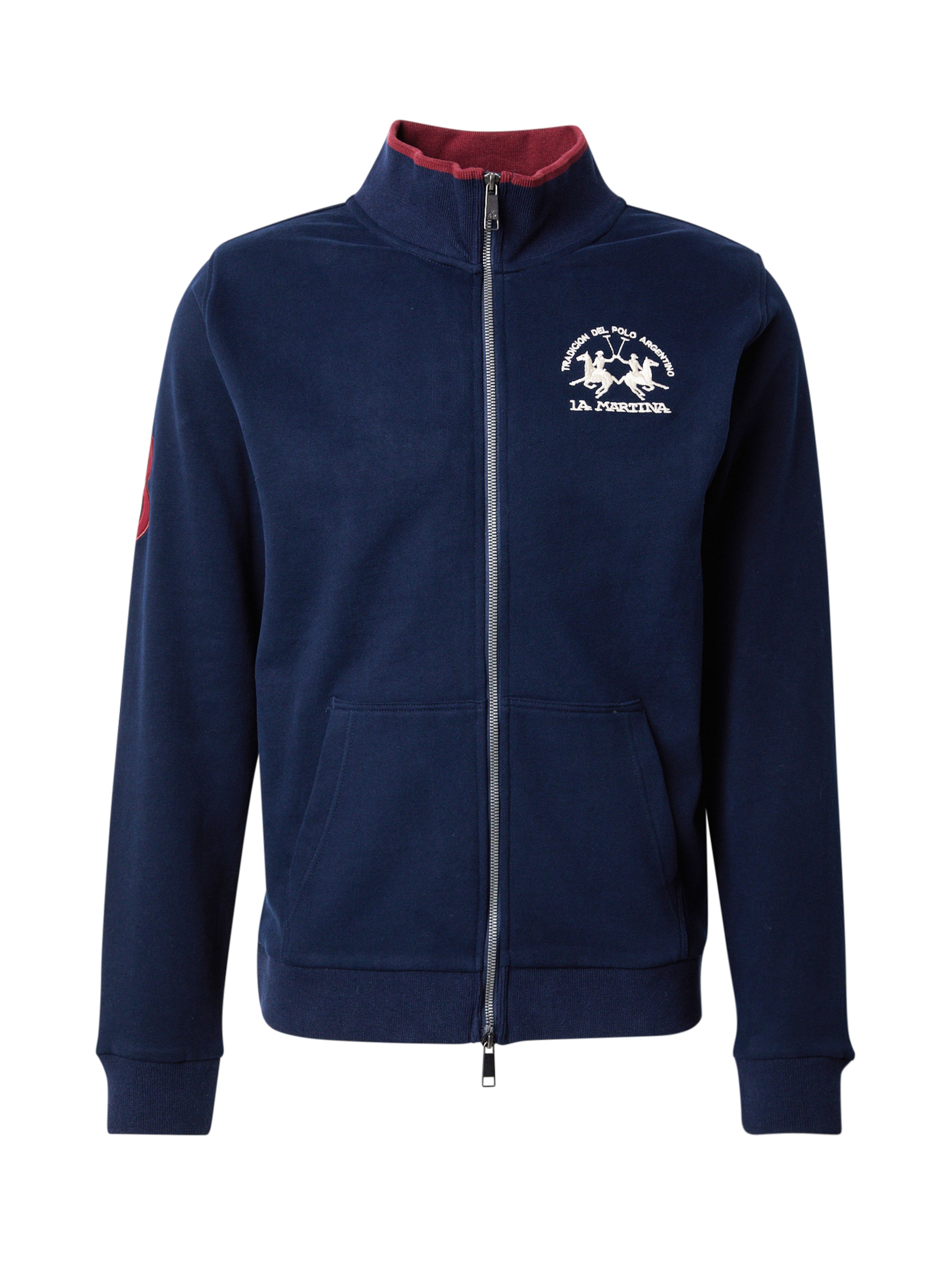 La Martina Sweatjacke in Blau: Vorderseite