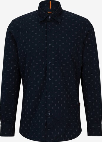 BOSS Button Up Shirt 'Remiton' in Blue: front