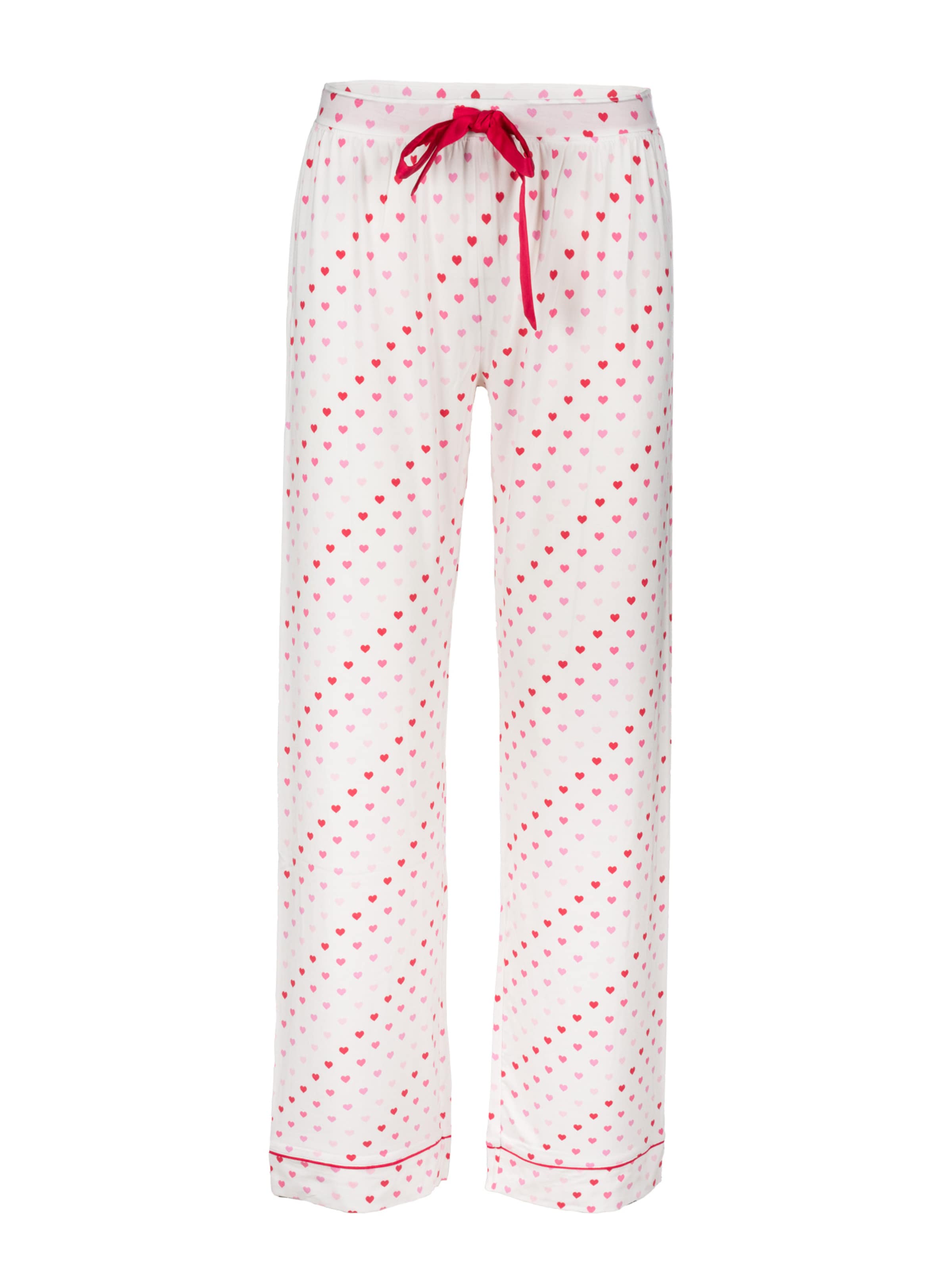 PJ Salvage Pyjamabroek ' Daily Dreams ' in Wit: voorkant