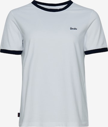Superdry Shirt 'Ringer' in Wit: voorkant