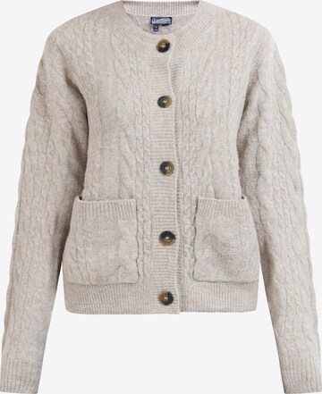 Cardigan 'Zitha' DreiMaster Vintage en beige : devant