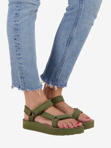 TEVA Hiking Sandals in Green: front