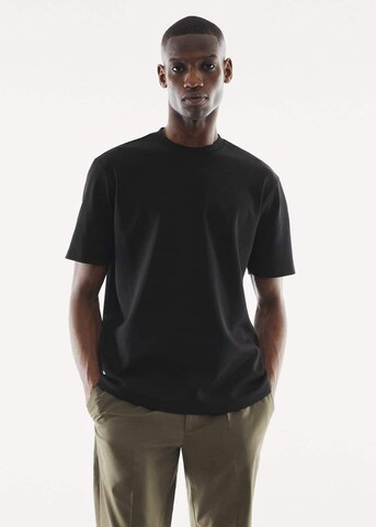 MANGO MAN Shirt 'Kimi' in Zwart: voorkant