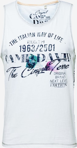 CAMP DAVID T-shirt i vit: framsida