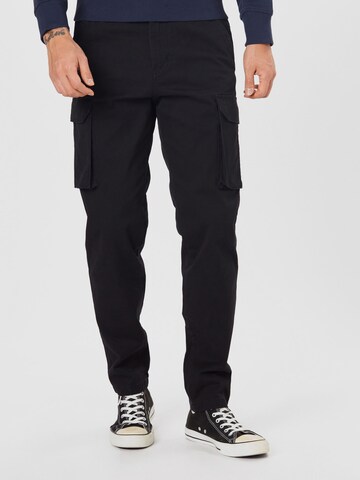 SELECTED HOMME - Slimfit Pantalón en negro: frente