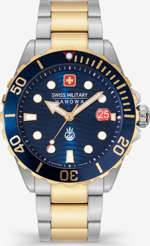 SWISS MILITARY HANOWA Analog Watch 'OFFSHORE DIVER II' in Gold: front