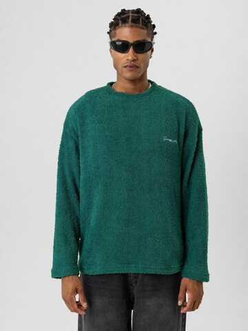 Pullover 'Kayan' di Dandalo in verde: frontale