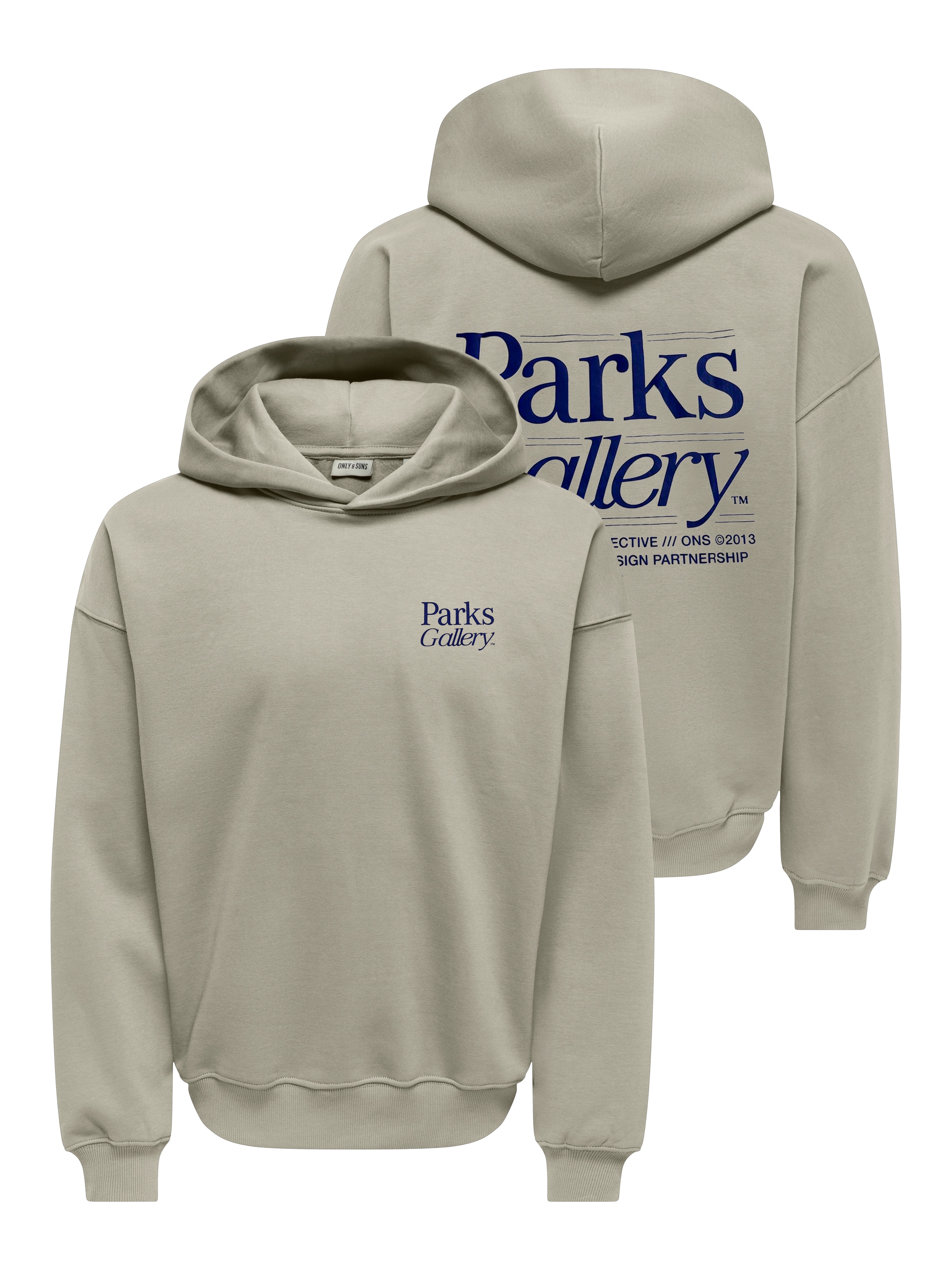 Only & Sons Sweatshirt 'ONSPARKS GALLERY' i grå
