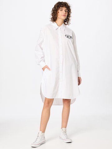 DIESEL Shirt Dress 'LUNAR' in White: front