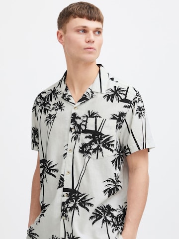 !Solid Comfort fit Button Up Shirt 'Ivalde' in White: front