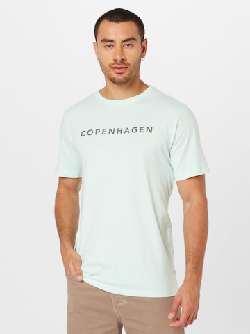 Lindbergh Tričko 'Copenhagen' – zelená: přední strana