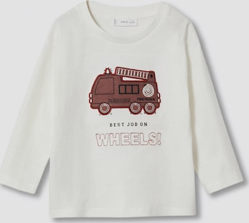 T-Shirt MANGO KIDS en blanc : devant