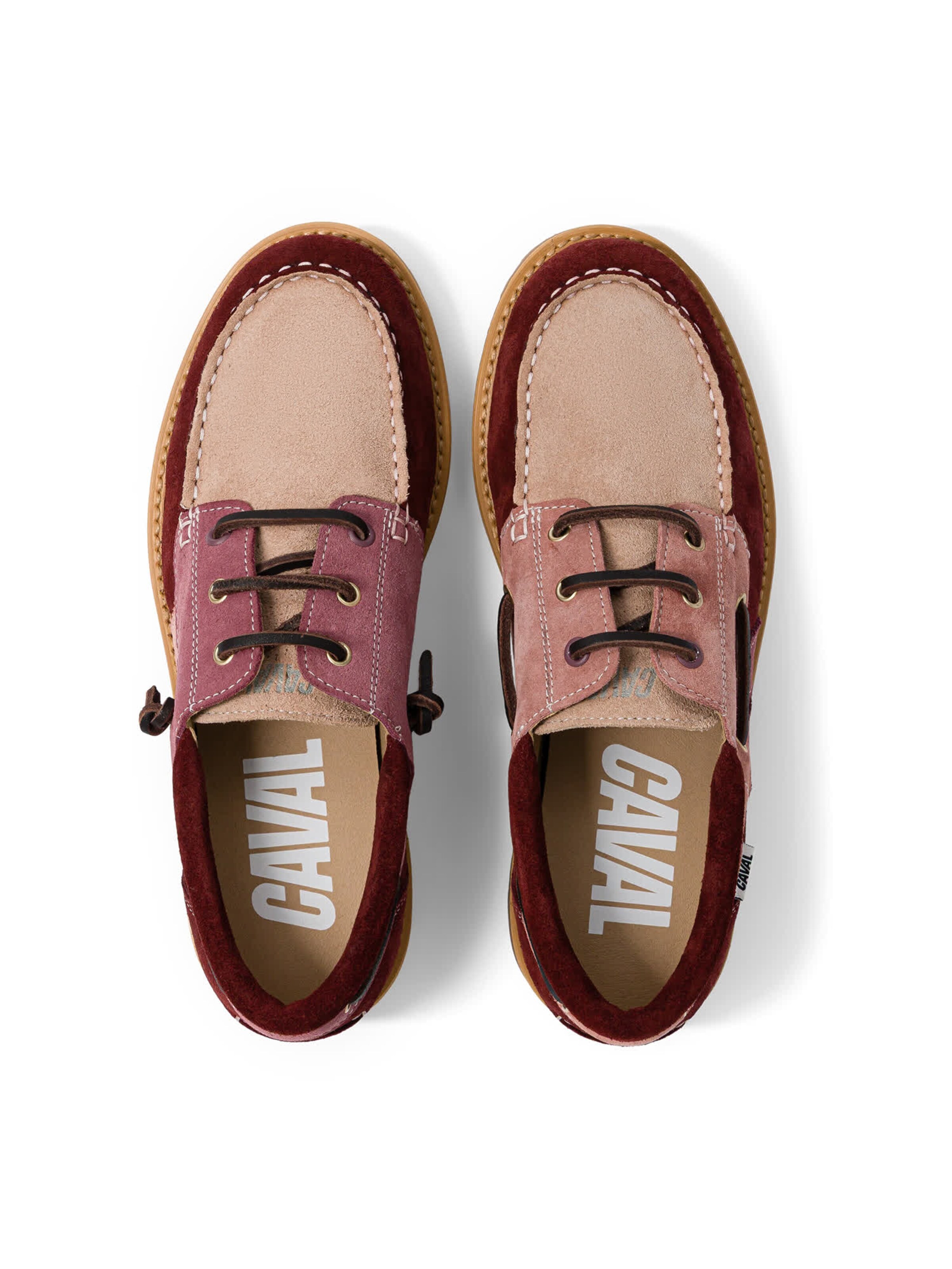 Caval - Mocassins em vermelho: topo