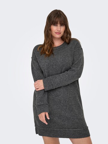 Abito in maglia 'CARHazel' di ONLY Carmakoma in grigio: frontale