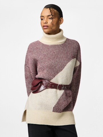 Ceinture 'PCNABINE' PIECES en rouge : devant