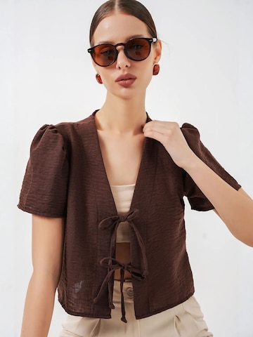 Bigdart Bolero 'Crop Top' in Brown
