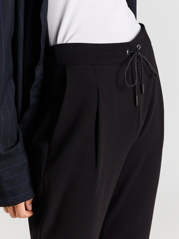 MAC Regular Pleat-front trousers 'EASY CHIC' in Black