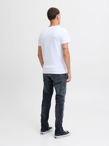 Coupe slim Jean 'GLENN' JACK & JONES en bleu