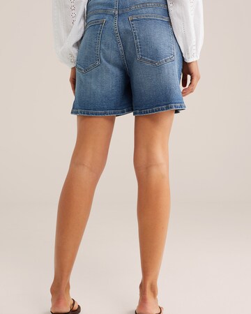 WE Fashion Regular Farkut värissä sininen