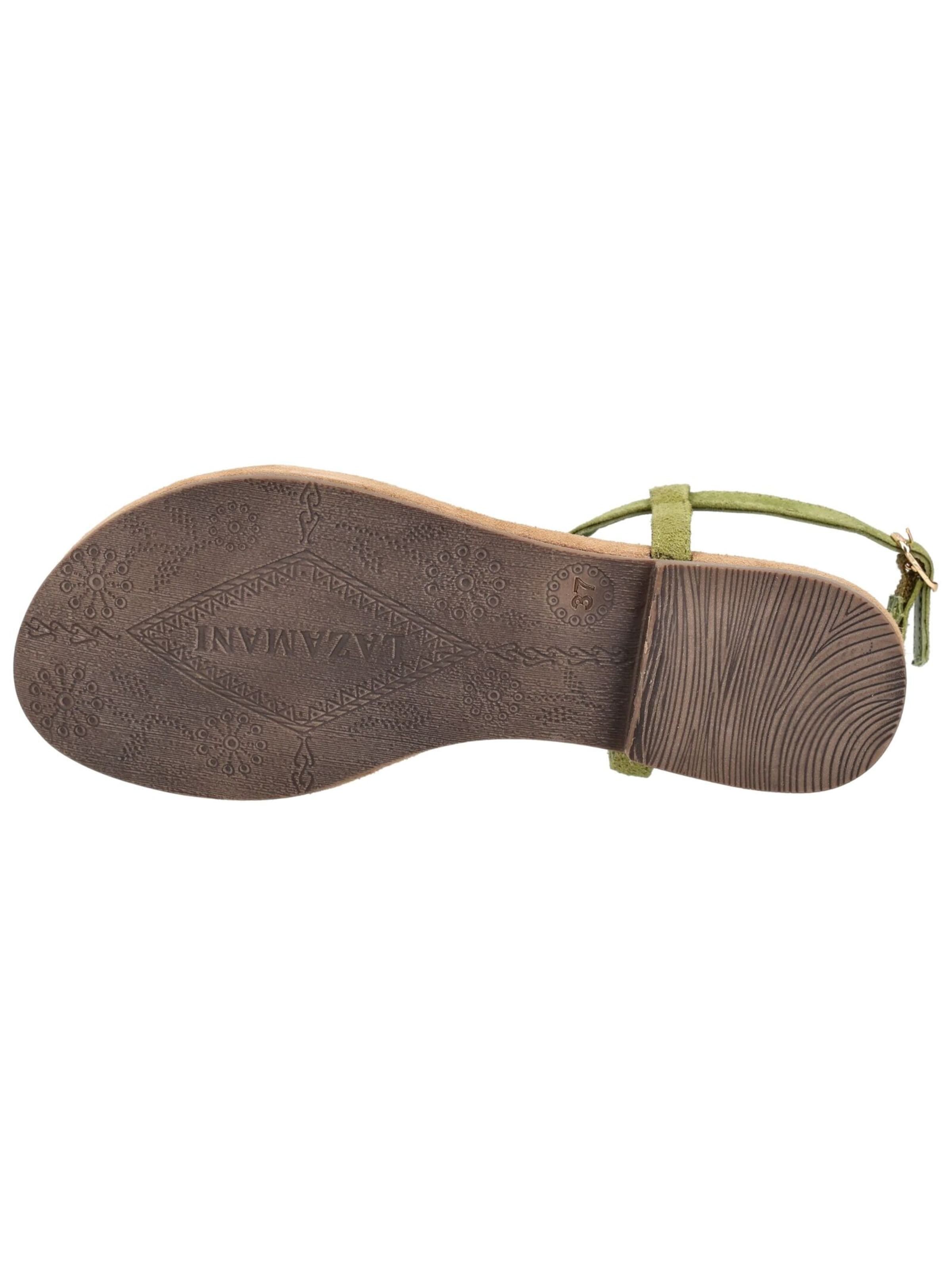 Tongs LAZAMANI en beige