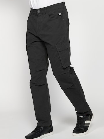 KOROSHI Regular Cargohose in Schwarz