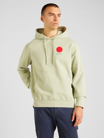 EDWIN Sweatshirt 'Japanese Sun' in Green: front