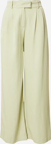 VILA Wide leg Pleat-front trousers 'WINNIE' in Green: front