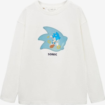 MANGO KIDS Shirt 'Soniclen' in Wit: voorkant