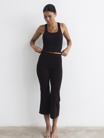 MyLibi Wide leg Leggings 'Legging Capri Musa Black' i svart
