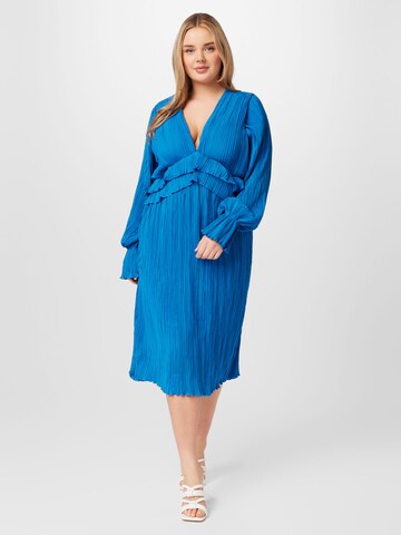 Nasty Gal Plus Jurk in Blauw: voorkant