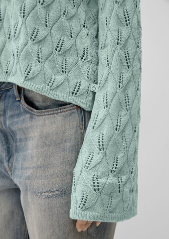 QS Pullover in Grün
