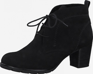 MARCO TOZZI Lace-up bootie in Black: front