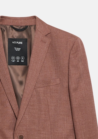Coupe slim Veste de costume 'S.OPURE' s.Oliver en rouge