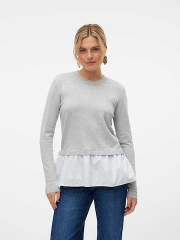 VERO MODA Sweater 'VMJOSE' in Grey: front