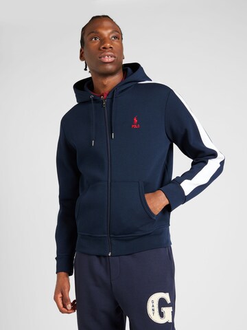 Polo Ralph Lauren Sweatvest in Blauw: voorkant