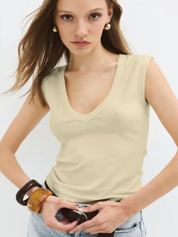 No Matter What Top in Beige