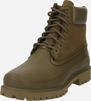 TIMBERLAND Veterboots in Groen: voorkant