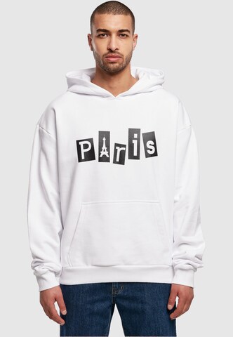 Merchcode Sweatshirt 'Paris' in White: front
