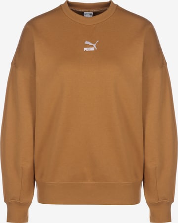 PUMA Sweatshirt in Beige: predná strana