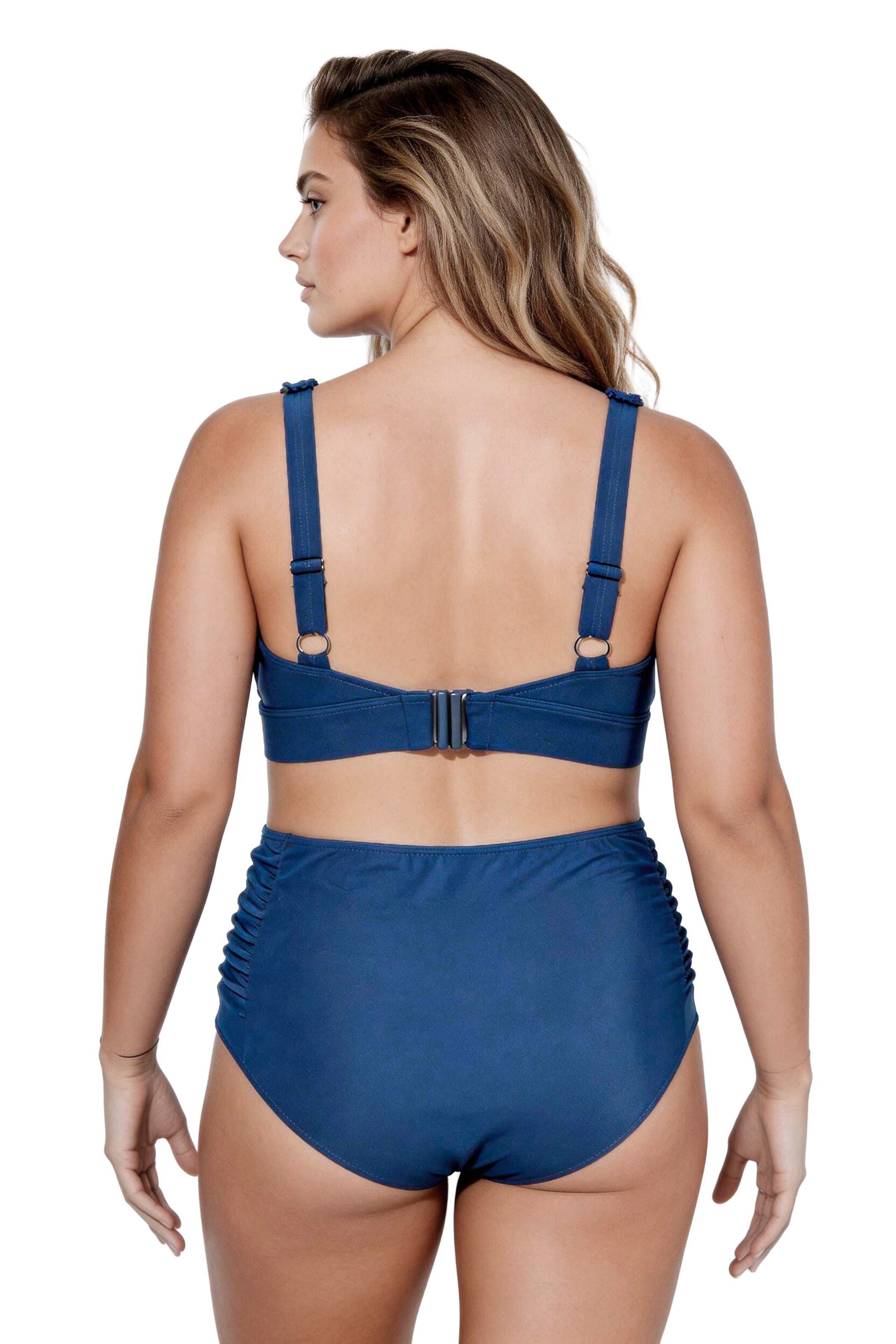 Ulla Popken T-shirt Bikini in Blauw