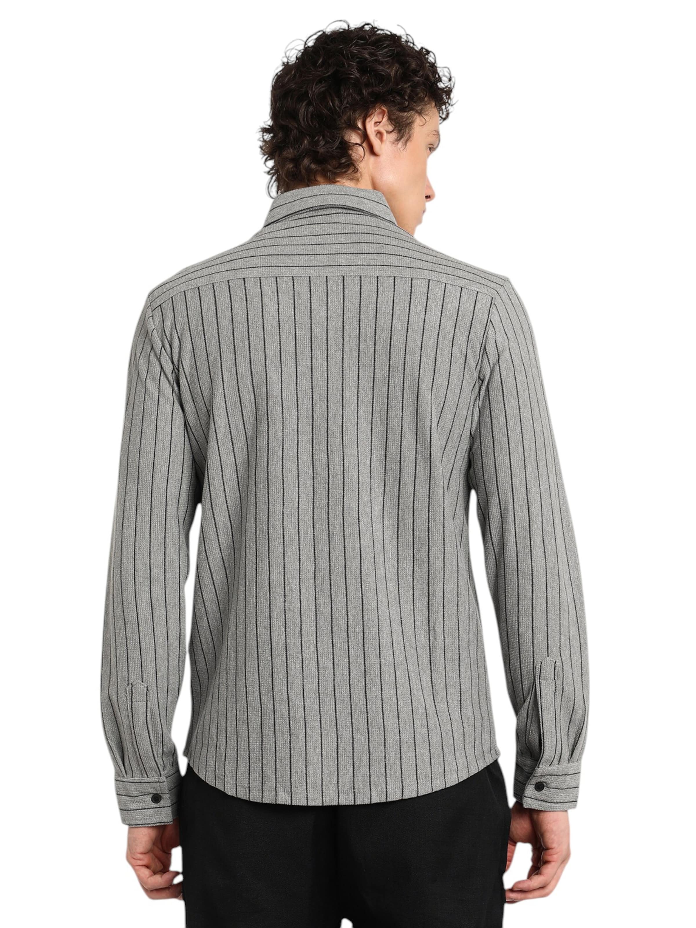 Campus Sutra Tavaline suurus Triiksärk 'Timothea', värv hall